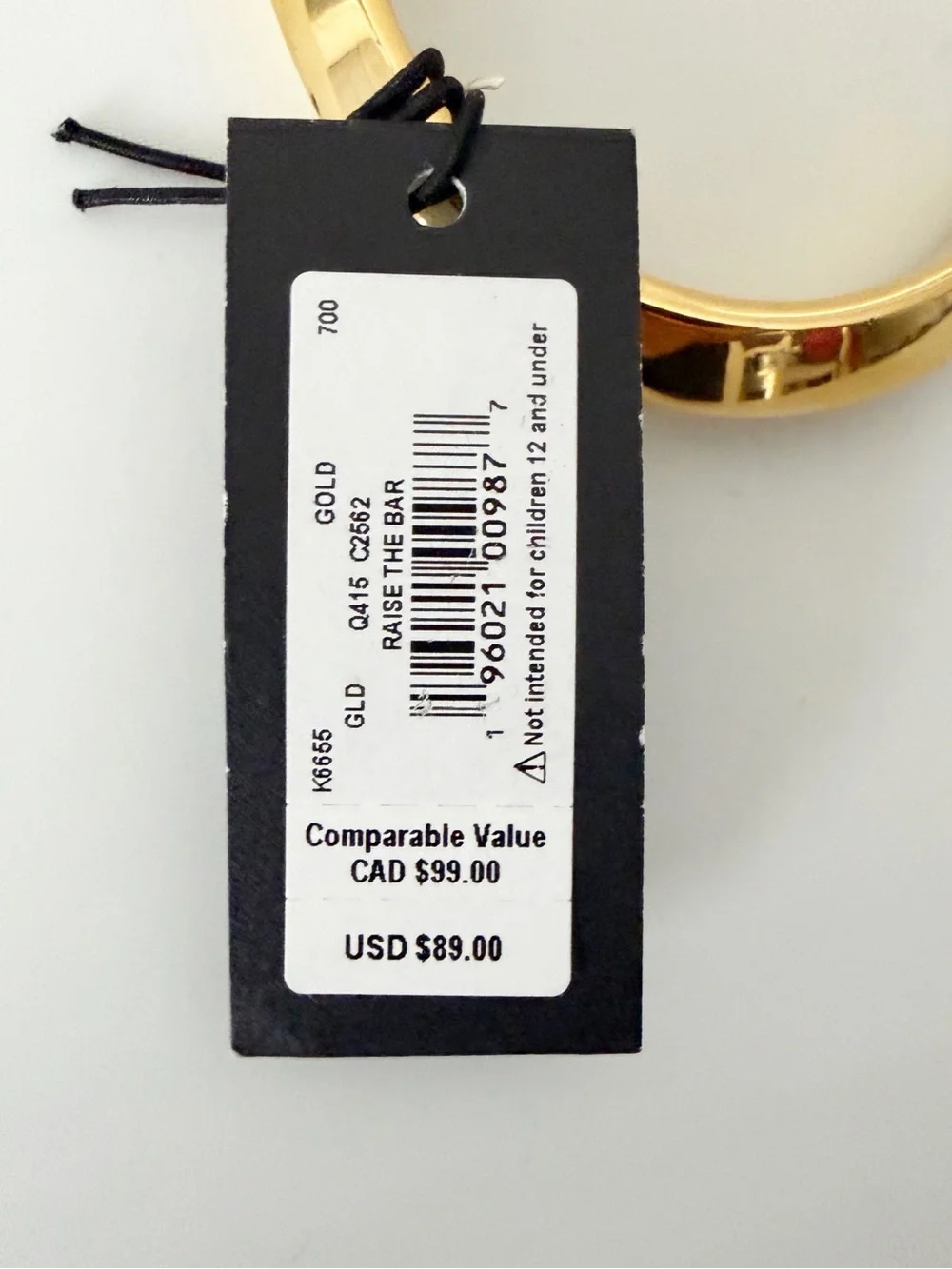 Kate Spade Raise The Bar Gold Tone Hinge Bracelet Bangle Cuff NWT - Picture 5 of 8